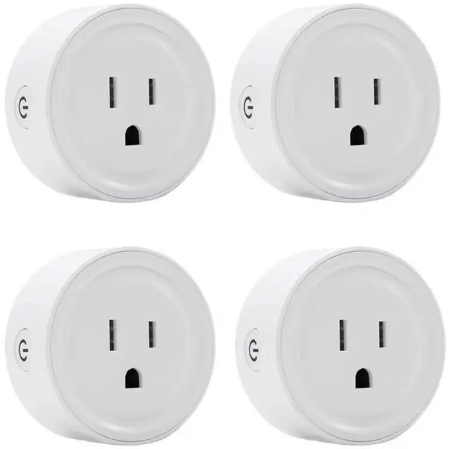 Main image of Smart Plug Mini 4-Pack, Wi-Fi Outlets for Smart Home Wi-Fi with Alexa/Google Home/Smart Life, Smart Home hubTimer on/Off Plug, Schedule Built-in app, Mini Wireless Outlet, no hub Required