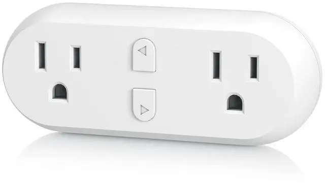 Main image of HBN Smart Plug 15A, WiFi&Bluetooth Outlet Extender Dual Socket Plugs Works with Alexa, Google Home Assistant, Remote Control with Timer Function, No Hub Required, ETL Certified, 2.4G WiFi Only