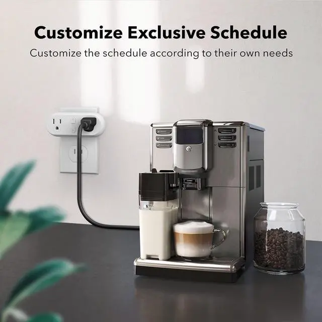 Alt view image 3 of 7 - HBN Smart Plug 15A, WiFi&Bluetooth Outlet Extender Dual Socket Plugs Works with Alexa, Google Home Assistant, Remote Control with Timer Function, No Hub Required, ETL Certified, 2.4G WiFi Only