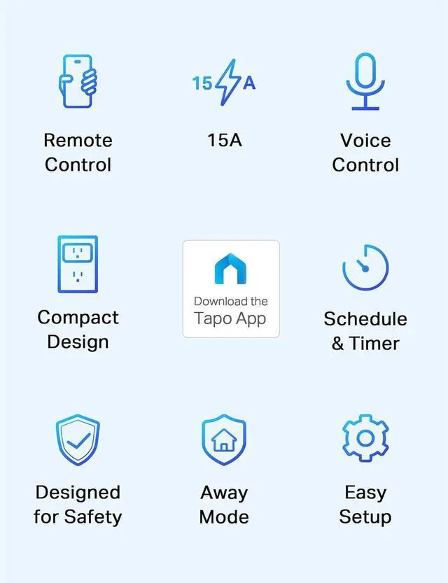 Alt view image 2 of 7 - TP-Link Smart Plug Mini 15A, Smart Home Wi-Fi Plug, Super Easy Setup, Compatible with Alexa & Google Home, No Hub Required, UL Certified, 2.4G WiFi Only, White, Tapo P105(4-Pack)