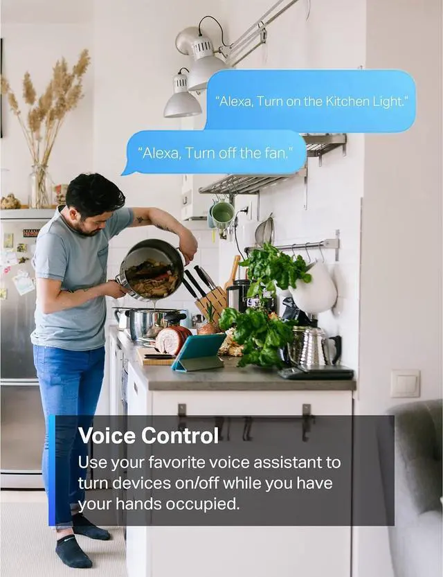 Alt view image 4 of 7 - TP-Link Smart Plug Mini 15A, Smart Home Wi-Fi Plug, Super Easy Setup, Compatible with Alexa & Google Home, No Hub Required, UL Certified, 2.4G WiFi Only, White, Tapo P105(4-Pack)