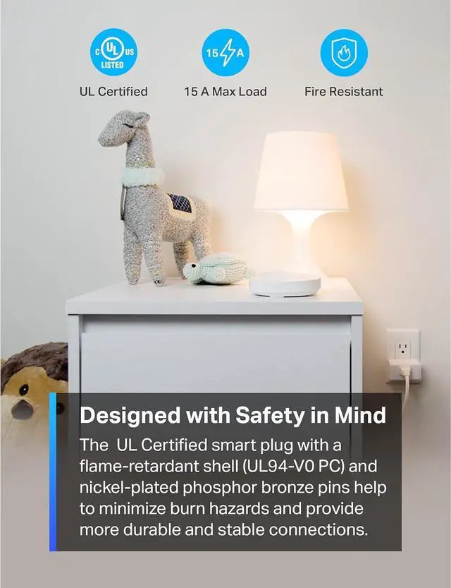Alt view image 6 of 7 - TP-Link Smart Plug Mini 15A, Smart Home Wi-Fi Plug, Super Easy Setup, Compatible with Alexa & Google Home, No Hub Required, UL Certified, 2.4G WiFi Only, White, Tapo P105(4-Pack)
