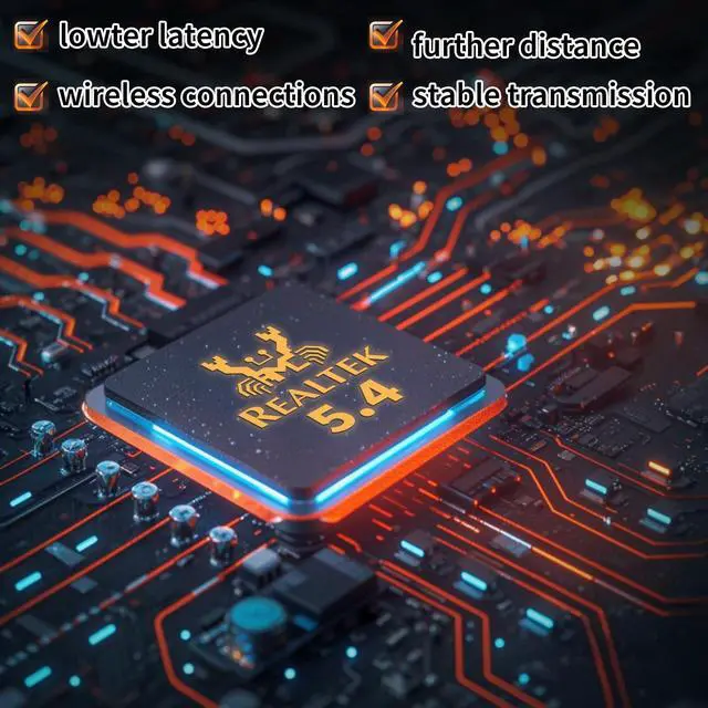 Alt view image 2 of 7 - USB Bluetooth 5.4 Adapter for Desktop PC: Long Range 500FT Wireless Dongle with 5dBi Antenna Plug & Play for Laptop Windows 11/10/8.1, Pair BT Headphones/Headset/Speaker/Mouse/Keyboard/Printer