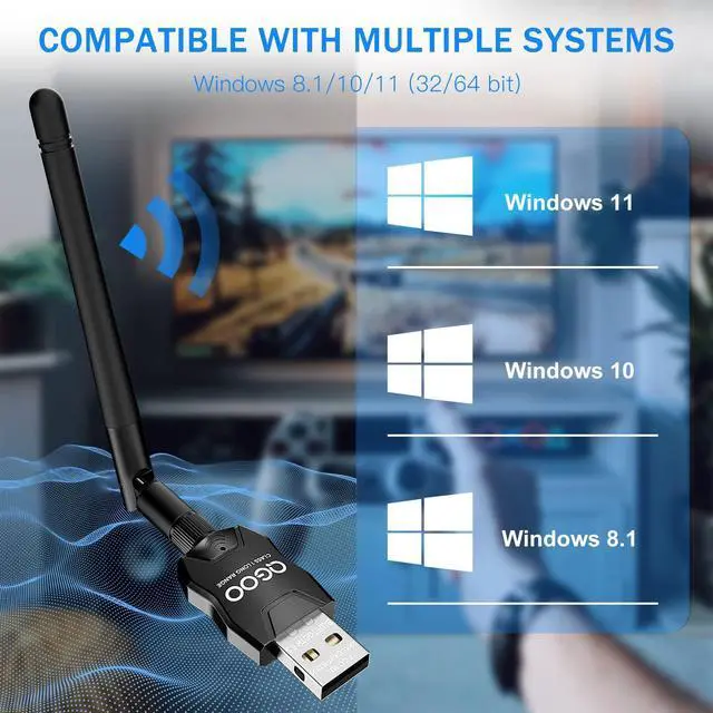 Alt view image 6 of 7 - USB Bluetooth Adapter 5.3 for Desktop PC, Real Plug & Play Long Range Class 1 EDR Bluetooth Dongle Receiver 328FT/100M for Laptop Computer Connect Speaker Keyboard Headphones Support Windows 11/10/8.1