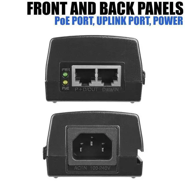 Alt view image 2 of 6 - BV-Tech Gigabit Power Over Ethernet PoE+ Injector | 30W | Plug & Play | up to 325 Feet