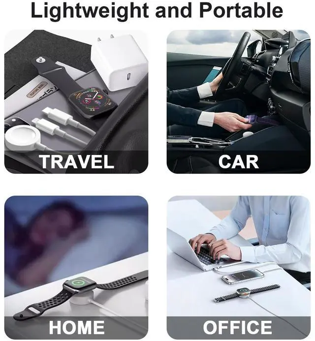 Alt view image 7 of 7 - for Apple Watch Charger 3 in 1 Magnetic iWatch Charger with USB-C Fast Charging Cable 4FT with 12W Wall for iPhone Apple Watch Series Ultra SE 11 10 9 8 7 6 5 4 3 & iPhone 17/16/15/Galaxy S23