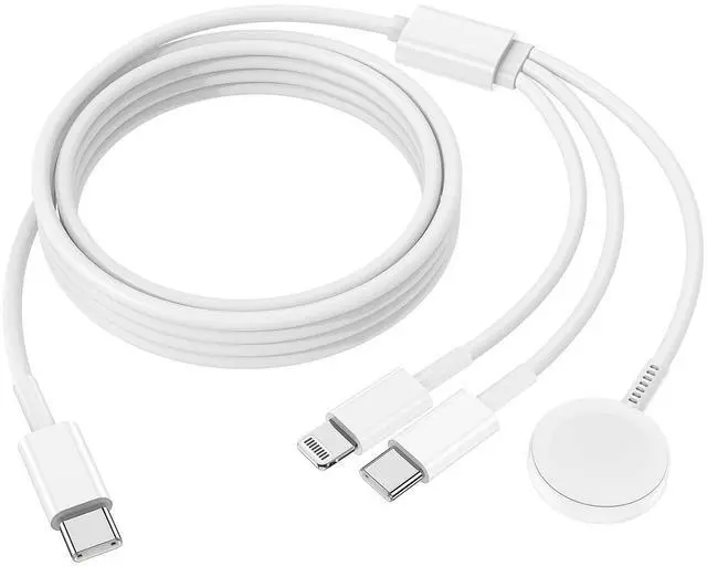 Main image of Watch Charger,Apple iWatch Magnetic Fast Charger to USB C Cable,3 in 1 Multi Charging Cable 6 FT Compatible with Watch Series Ultra 3/2/SE/11/10/9/8/7/6/5/4/3/2/1,iPhone 17/16/15/14/13/12