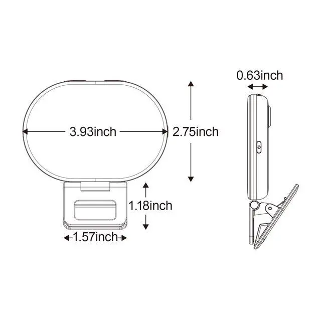 Alt view image 5 of 6 - Selfie Light Clip-Must-Have for Influencers 3 Light Modes Side-Emitting Protects Eyes Fill Light for Phone, iPad & Laptop Rechargeable for iPhone&Android for Video Recording TikTok&Vlogging (Black)