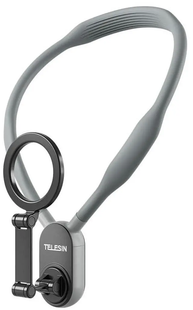 Main image of TELESIN Magnetic Neck Mount for Phones, Neck Cell Phone Holder POV/Vlog Selfie Mount Hand Free Phone Neck Holder Chest Stand Strap Video Recording for iPhone 17 16 15 14 13 12 Seires Android Phones