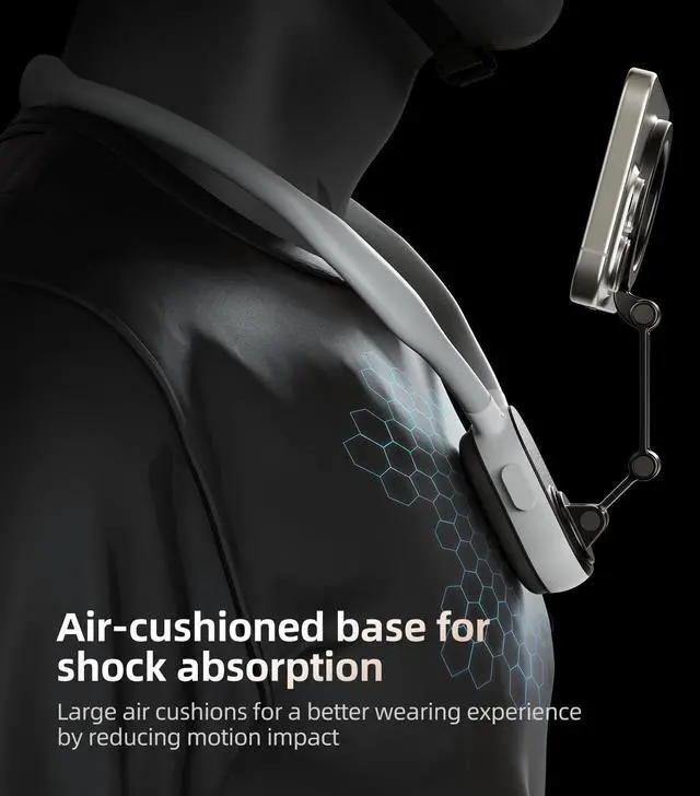 Alt view image 7 of 7 - TELESIN Magnetic Neck Mount for Phones, Neck Cell Phone Holder POV/Vlog Selfie Mount Hand Free Phone Neck Holder Chest Stand Strap Video Recording for iPhone 17 16 15 14 13 12 Seires Android Phones