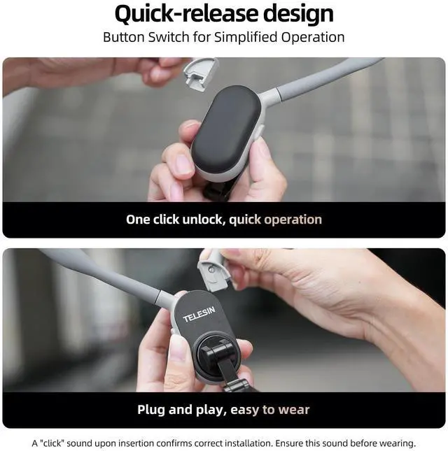 Alt view image 6 of 7 - TELESIN Magnetic Neck Mount for Phones, Neck Cell Phone Holder POV/Vlog Selfie Mount Hand Free Phone Neck Holder Chest Stand Strap Video Recording for iPhone 17 16 15 14 13 12 Seires Android Phones