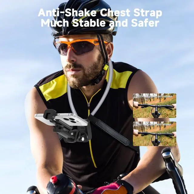 Alt view image 3 of 7 - Neck Phone Holder- POV/Vlog Hands Free!- Neck Mount for Phones with Phone Clip,Compatible with iPhone Samsung Google Pixel and All Phones(No Magnetic Version)