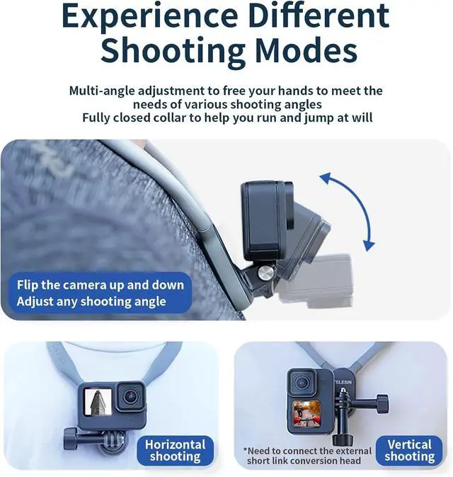 Alt view image 5 of 6 - Plus Magnetic Neck Mount with Phone Holder, Necklace Lanyard Strap Chest Head POV for GoPro 12 11 10 9 8 Insta360 X3 X4 Ace Pro Go3 DJI Action 3 4 Osmo Pocket 3 Bike Motorcycle Accessories