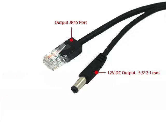 Alt view image 5 of 6 - PoE 48V to 12V IEEE 802.3af PoE Splitter for IP Cameras, Media Players, Speakers, Outdoor Rainproof,3Pack