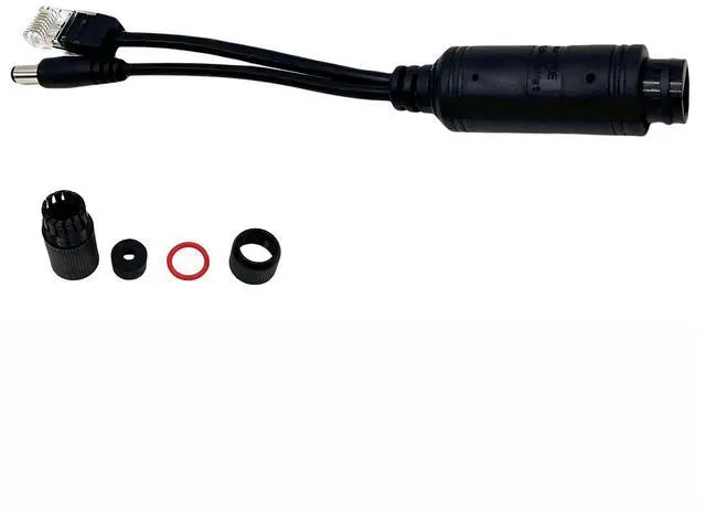 Alt view image 6 of 6 - PoE 48V to 12V IEEE 802.3af PoE Splitter for IP Cameras, Media Players, Speakers, Outdoor Rainproof,3Pack