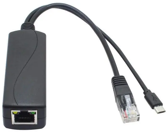 Alt view image 4 of 7 - 2-Pack 5V PoE Splitter, 48V to 5V 2.4A Adapter with Micro USB Plug, IEEE 802.3af Compliant, for IP Camera, Tablets, Dropcam or Raspberry Pi and More, AV-PS05-1