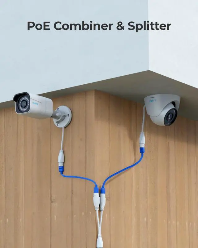 Alt view image 2 of 6 - RLA-POECS1, Waterproof PoE Combiner & Splitter, Supports up to 300ft Cables, Truly Plug & Play. Perfectly Designed for Use PoE Cameras. Run Two Cameras on One Single Cable