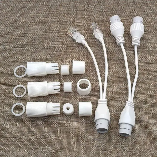 Alt view image 5 of 6 - Ethernet PoE Splitter Combiner Adapter: BesCable Outdoor Waterproof Power Over Ethernet RJ45 Converter Kit for IP Camera, Run 2 Cameras on 1 Network Cable - 2 Sets