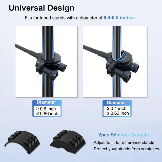 Alt view image 3 of 7 - for Magsafe Mic Stand Phone Holder, Flexible Phone Holder for Microphone Stands Super Magnets iPhone Mic Stand Holder Music Stands Phone Mount for iPhone 15 14 13 12 Pro Max Plus Max Mini