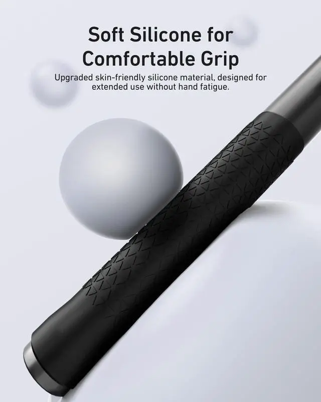 Alt view image 3 of 7 - 47" Extension Selfie Stick, Portable Handheld Invisible Monopod Pole for GoPro Hero 13 12 11 10 Insta360 X5 X4/DJI Osmo 360/Action 5 4 Pocket/AKASO Vlog Selfie Stick, Action Camera Accessories