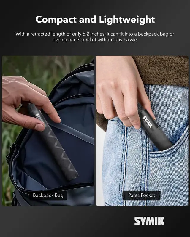 Alt view image 7 of 7 - Invisible Selfie Stick for Insta360 (70 cm/27.6 in), Aluminum Alloy Extension Stick Portable Extendable Monopod Pole with 1/4'' Screw and Wrist Strap for Insta 360 X5 X4 Air X3 ONE X2 Osmo 360