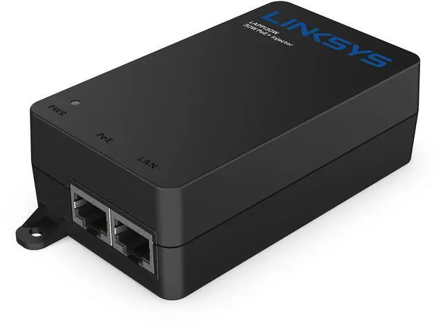 Main image of Gigabit Power Over Ethernet Plus Injector, 30W PoE+ Power Network Reaches Distances Up To 328 ft. (100M), LAPPI30W Black