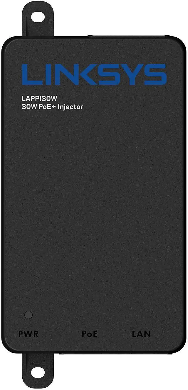 Alt view image 2 of 6 - Gigabit Power Over Ethernet Plus Injector, 30W PoE+ Power Network Reaches Distances Up To 328 ft. (100M), LAPPI30W Black