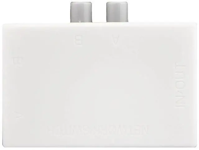 Alt view image 3 of 7 - Mini 2-Port RJ45 Network Key-Press Switch Splitter Selector Box 100M 2-in 1-Out or 1-in 2-Out