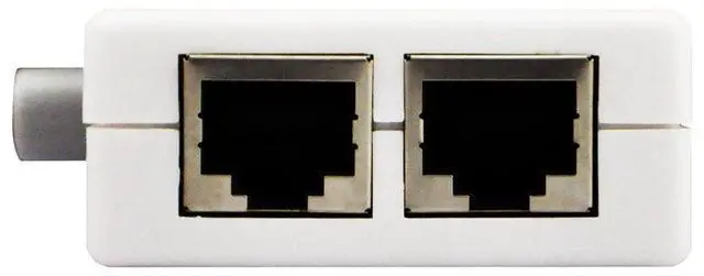 Alt view image 5 of 7 - Mini 2-Port RJ45 Network Key-Press Switch Splitter Selector Box 100M 2-in 1-Out or 1-in 2-Out