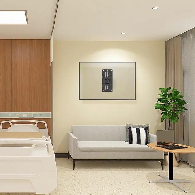 Alt view image 7 of 7 - Premium Height Adjustable Monitor Wall Mount up to 35 inch Ultrawide Screen, Low Profile VESA Wall Mount Monitor Holds up to 22 lbs, Full Motion Computer Monitor Mount, VESA 75/100, Black