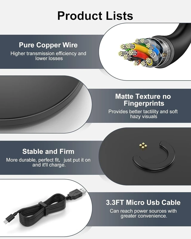Alt view image 5 of 7 - Charging Cradle for Bose Soundlink Revolve +(Series II) Plus/Plus 2 ETL Listed Charging Dock Replacement for Bose Soundlink Revolve Charging Cradle, Plug& Micro Cable Include, Black