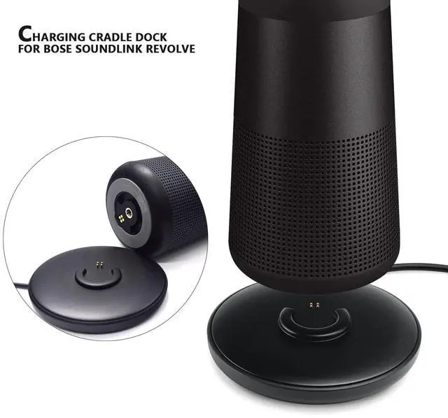 Alt view image 4 of 6 - Charging Cradle Charger for Bose Soundlink Revolve/Soundlink Revolve+ (Series II) Revolve Plus/Plus 2 Speaker Charging Dock Replacement Charger Base