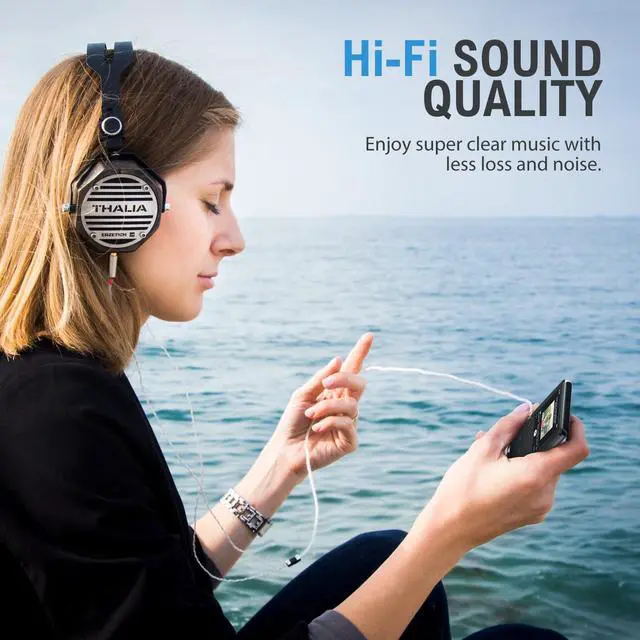 Alt view image 7 of 7 - 64GB MP3 Player with Bluetooth 5.3, White Noise Sound Machine for Kids, Portable Music Player with Speaker, FM Radio, Voice Recorder, Shuffle Repeat, Digital Audio Players for Sports Running