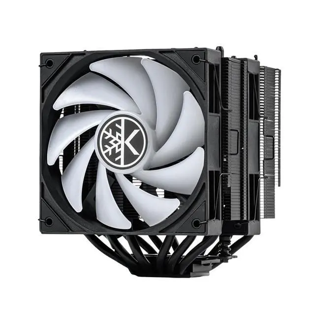 Alt view image 2 of 7 - Iron Wind 120 ARGB Dual Towers CPU Air Cooler for AMD Intel, Black