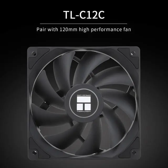 Alt view image 6 of 7 - Peerless Assassin 120 SE CPU Cooler, 6 Heat Pipes AGHP Technology, Dual 120mm PWM Fans, 1550RPM Speed, for AMD:AM4 AM5/Intel LGA 1700/1150/1151/1200/1851,PC Cooler