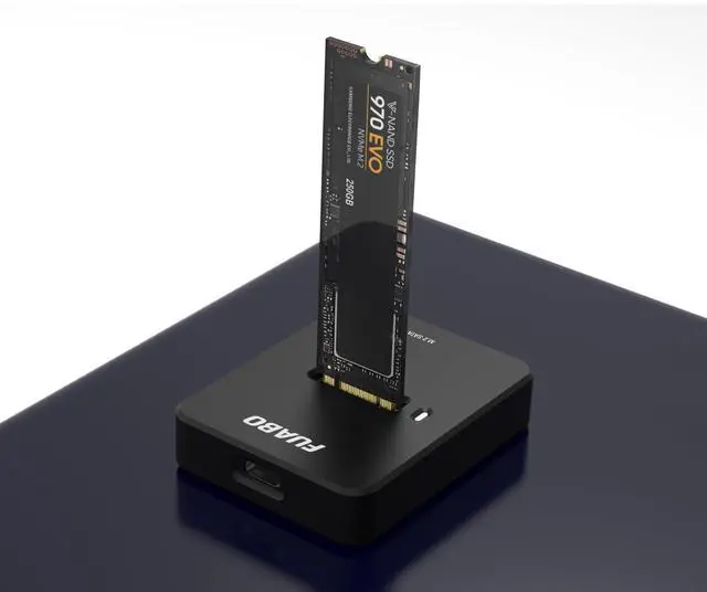 Alt view image 4 of 6 - 10Gbps M.2 SSD to Type C Docking Station M.2 (M Key, B+M Key) NVMe and SATA NGFF Reader Adapter SSD 2280 2260 2242 2230 22110 Dock Plug and Play