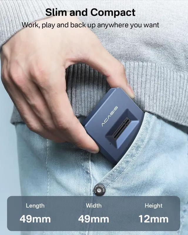 Alt view image 7 of 7 - M.2 NVMe & SATA to USB C Docking Station, NVME SSD Enclosure Adapter, USB 3.2 Gen 2(10 Gbps), Aluminium Alloy Housing, Support M.2 (M Key) NVMe and (B+M Key) SATA-Based SSD