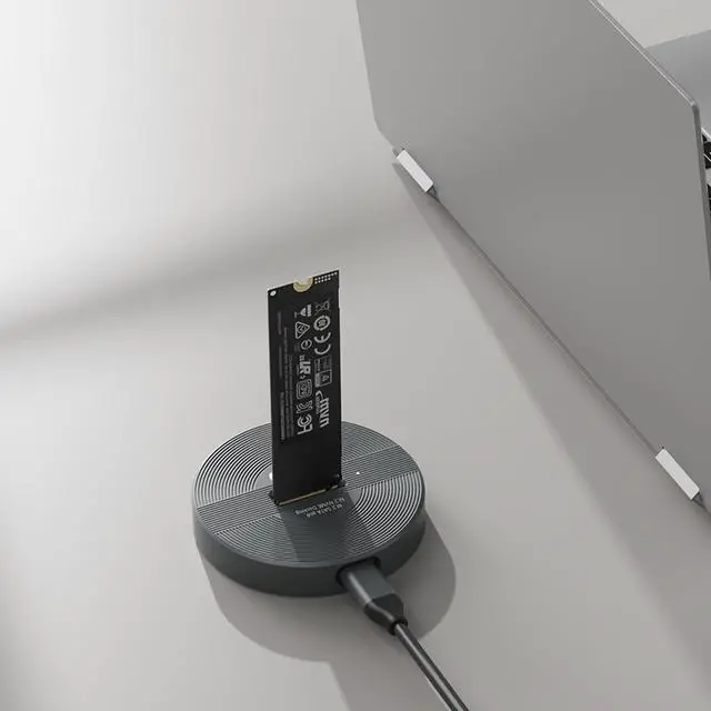 Alt view image 4 of 6 - M.2 NVMe & SATA to USB C Adapter, SSD Docking Station, M.2 SSD to USB A and Type C M.2 (M Key, B+M Key) NVMe and SATA NGFF SSD Reader, SSD 2280 2260 2242 2230 22110 Dock