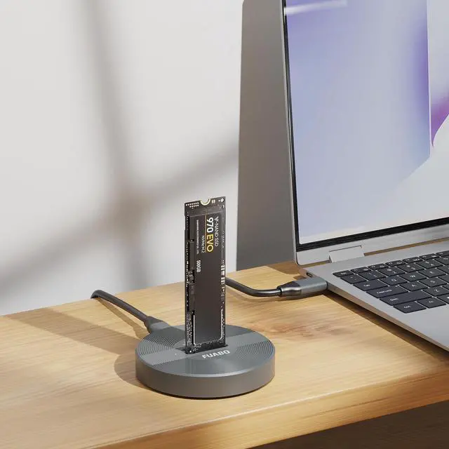 Alt view image 5 of 6 - M.2 NVMe & SATA to USB C Adapter, SSD Docking Station, M.2 SSD to USB A and Type C M.2 (M Key, B+M Key) NVMe and SATA NGFF SSD Reader, SSD 2280 2260 2242 2230 22110 Dock