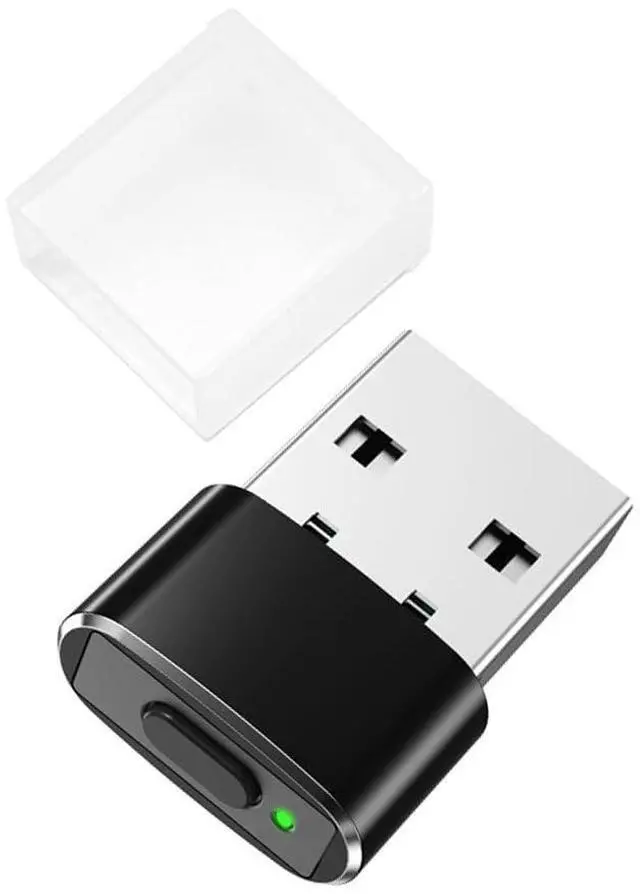 Alt view image 2 of 7 - Mouse Jiggler Undetectable Mini with Switch Button, Portable Wireless USB Mouse Mover Work from Home with 3 Jiggle Mode Plug & Play, Clicker Keeps Device Active Prevent Sleep, Black