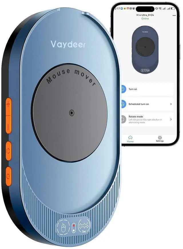 Main image of M4 Utra Mouse Mover with APP, Undetectable Mouse Jiggler Device with Remote Control and Timer Function, Driver-Free Shaker Wiggler Mouse Movement Simulation for Computer Awakening