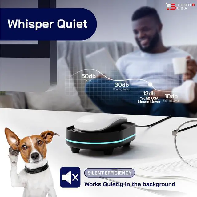 Alt view image 5 of 7 - Mouse Mover Device, Undetectable Mouse Jiggler for Laptops, PC, No Software, Random Movement, Patented, Designed, Engineered, Packaged in USA - 3D Hologram Alien