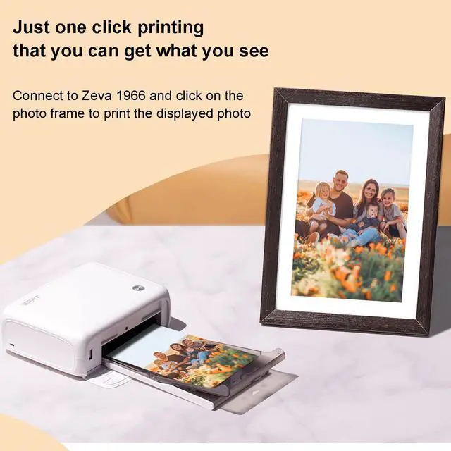 Alt view image 6 of 7 - 10.1 Inch WiFi Digital Photo Frame, 1280x800 HD IPS Touch Screen Photo Frame Electronic, 16GB Memory, Auto-Rotate, Wall Mountable, Share Photos/Videos Instantly, Smart Photo Frame as Great Gift