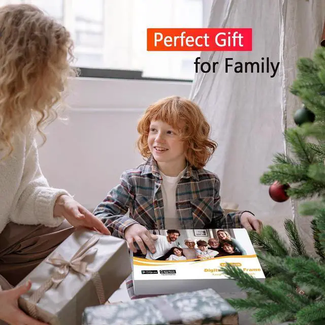 Alt view image 7 of 7 - WiFi Digital Picture Frame 10.1 Inch, IPS Touch Screen Smart Cloud Digital Photo Frame with 16GB Storage, Wall Mountable, Auto-Rotate, Share Photos from Anywhere Via App