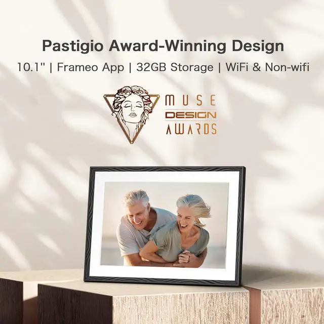 Alt view image 3 of 7 - Digital Picture Frame, 10.1'' Frameo Digital Frame Wifi, 32GB Memory, 1280*800 HD Touch Screen Digital Photo Frame, Wall Mountable, Auto-Rotate, Share Instantly, Wedding, Birthday Gifts for Women, Mom