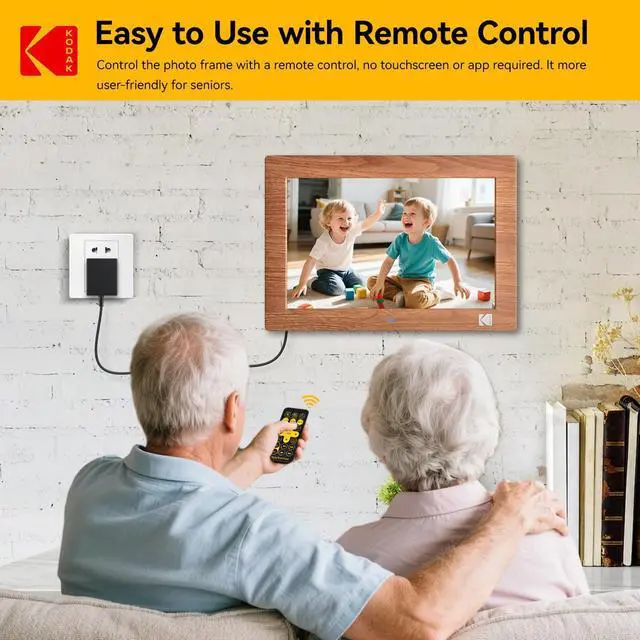 Alt view image 4 of 7 - 10.1 inch Digital Photo Frame, NO WiFi with Remote Control Digital Picture Frame, 1280 * 800 HD IPS Screen, Automatic On/Off