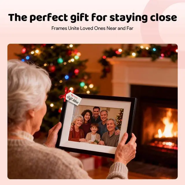 Alt view image 7 of 7 - 10.1 Inch WiFi Digital Picture Frame, Photo Frame Electronic HD IPS Touch Screen 1280x800 32GB, Wall Mountable Smart Cloud Slideshow, Send Photos from Your Phone Anywhere, Gifts for Parents