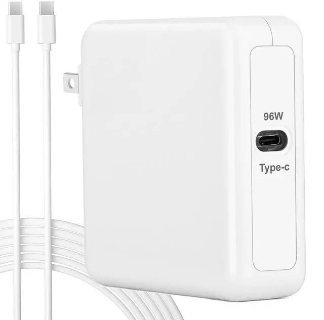 Main image of MacBook USB C Charger for MacBook Air/MacBook Pro/Mac Charger USB C Laptop Chargers, 96W Mac Book Pro Charge Block, USBC Computer Power Adapter, Included Type C Cable