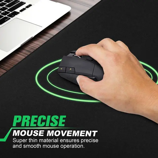 Alt view image 4 of 7 - Huge 46x17 5mm Gaming Mouse Pad Large Mouse Pad for Desk Mouse Pad Gaming Giant Black XXL Thick Long Extra Large Extended Big Mouse Pad Gamer Desk Mat