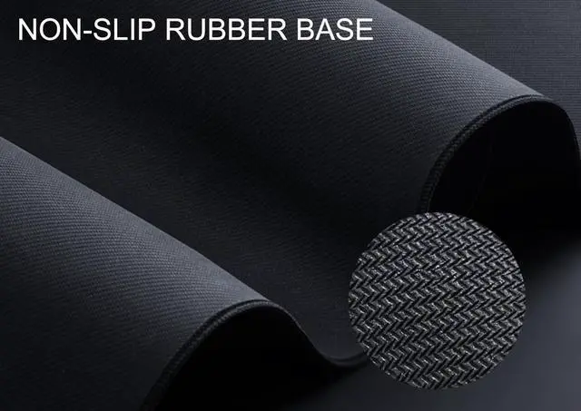 Alt view image 3 of 7 - Large Gaming Desk Mouse Pad, XXL Extended Computer Keyboard Mouse Mat with Stitched Edges, 31.5" x 15.7" Non-Slip Waterproof Rubber Base Office Big Long Mousepad for Work, Game, Office, Home, Black